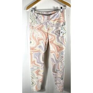 Old Navy New Powersoft 7/8 High Waisted Go-Dry Leggings Size Large Phone Pocket